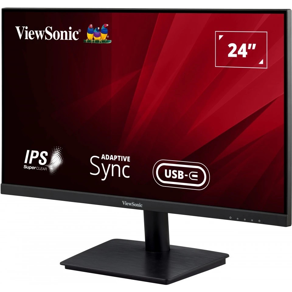 Монитор 23.6" ViewSonic VA2409-MHU IPS 1920x1080, 75 Гц, 3 мс, 16:9, 250 кд/м2, 1xHDMI, 1хUSB-C, 1xV