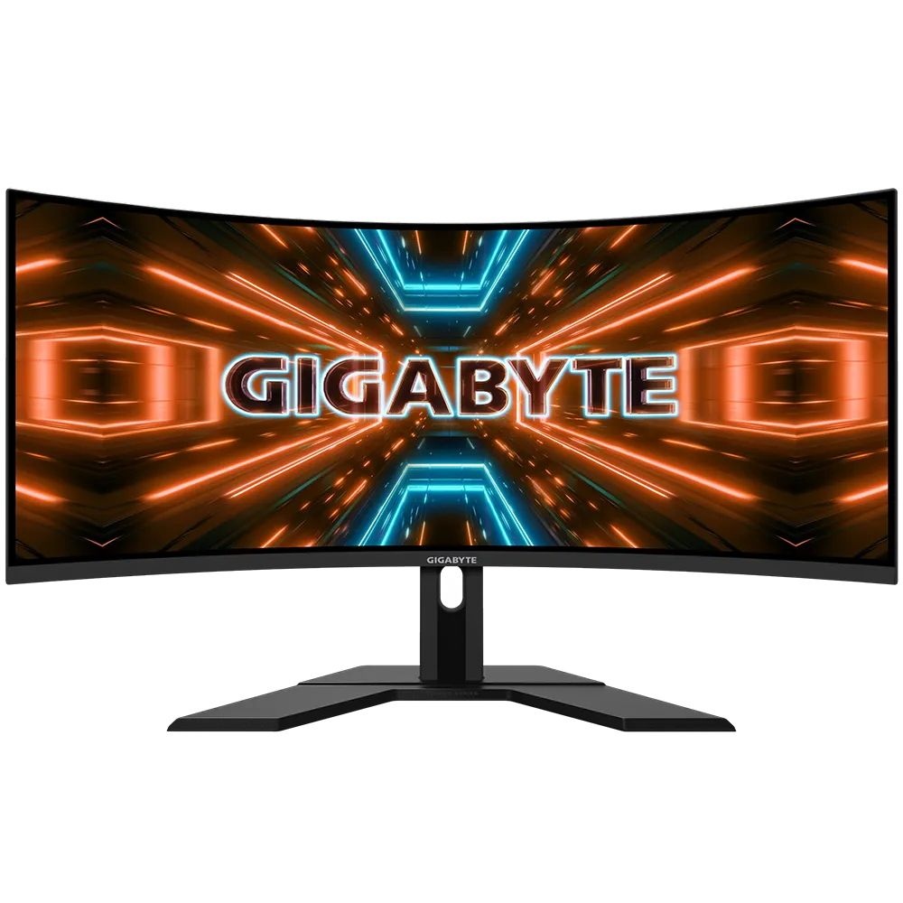 Монитор 34" Gigabyte G34WQC A-EK VA 3440x1440, 144 Гц, 1 мс, 21:9, 350 кд/м², 2xHDMI, 2xDP, 1x3.5 мм