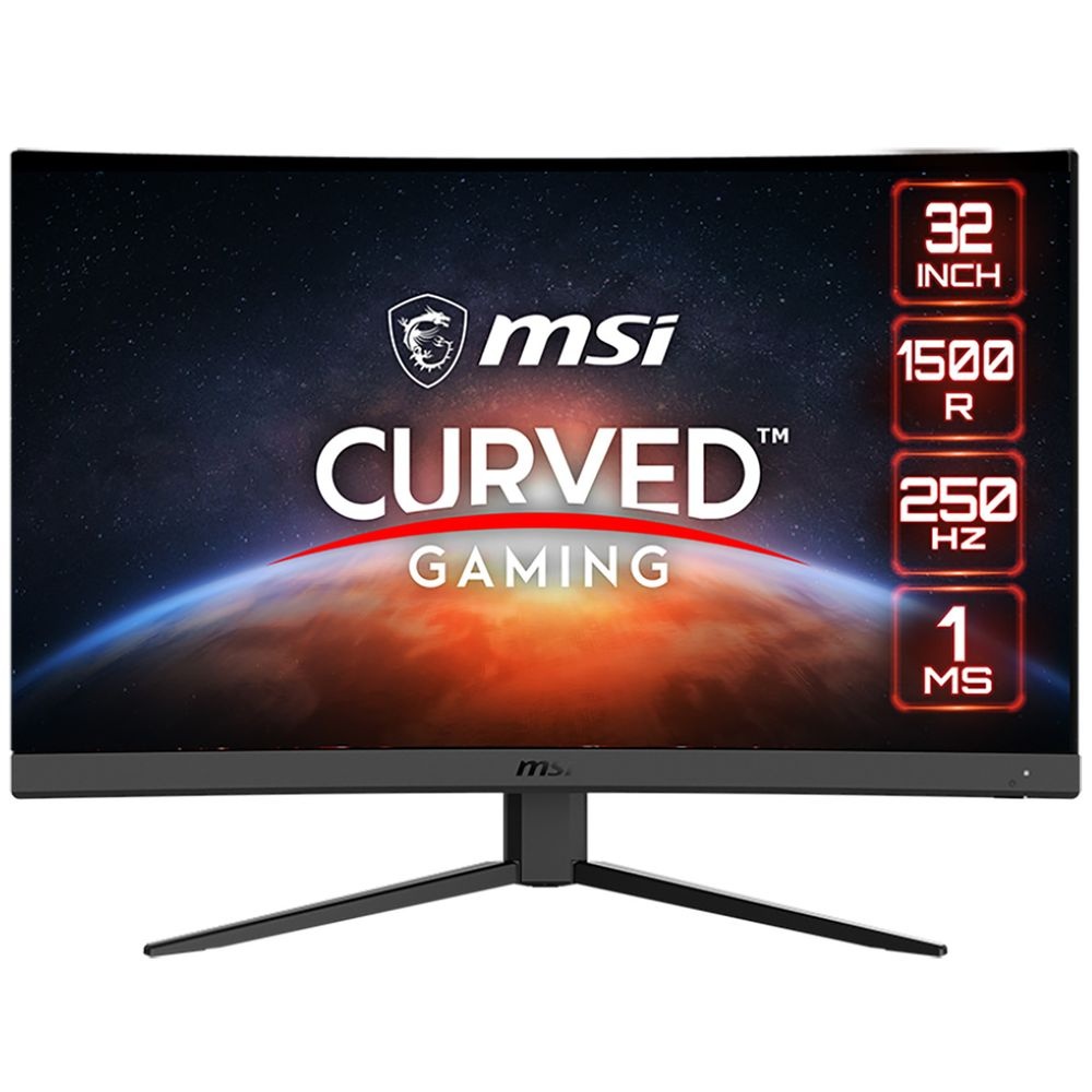 Монитор 31.5" MSI G32C4X VA 1920x1080, 250 Гц, 16:9, 300 кд/м2, 2хHDMI, 1хDP, выход на наушники, изо
