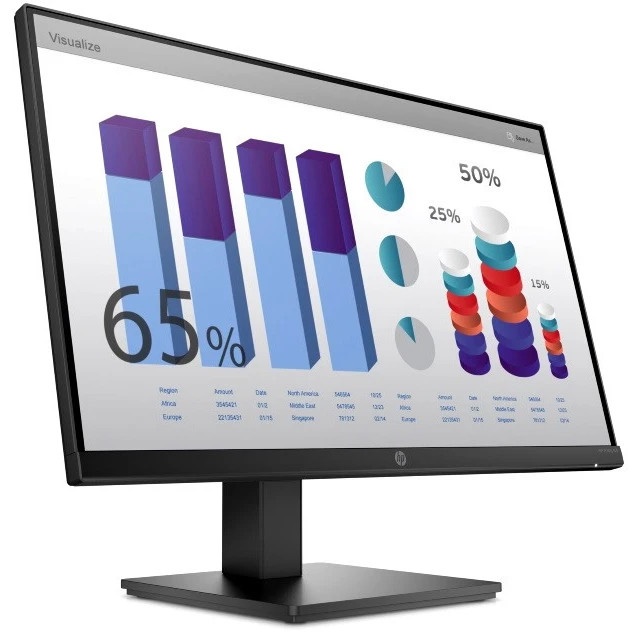 Монитор 23.8" HP P24q G4 IPS 2560x1440, 60 Гц, 5 мс, 16:9, 250 кд/м2, 1xHDMI, 1xVGA, черный.