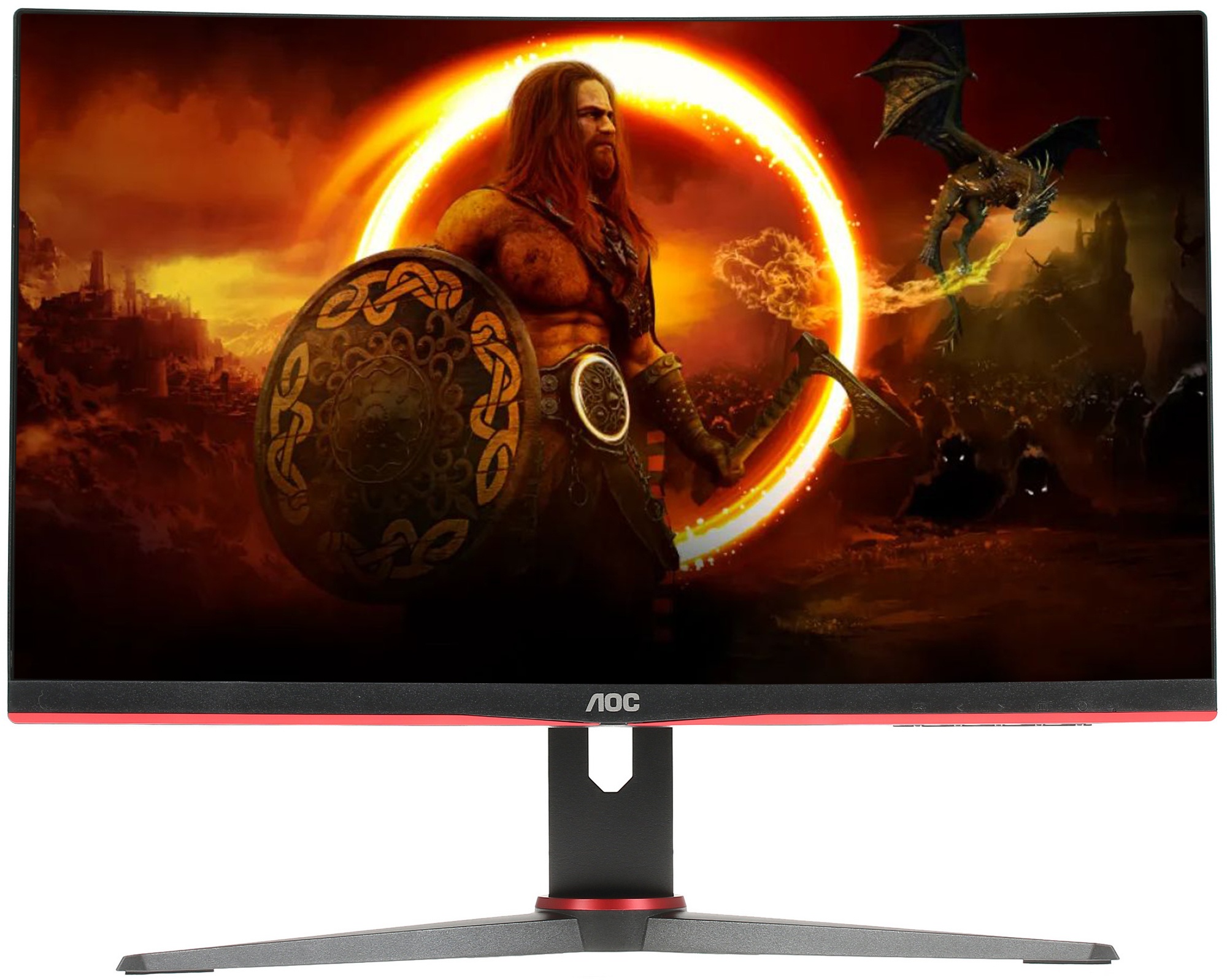 Монитор 23.6" AOC C24G2AE/BK VA 1920x1080, 165 Гц, 4 мс, 16:9, 250 кд/м2, 2xHDMI, 1хDP, изогнутый, ч
