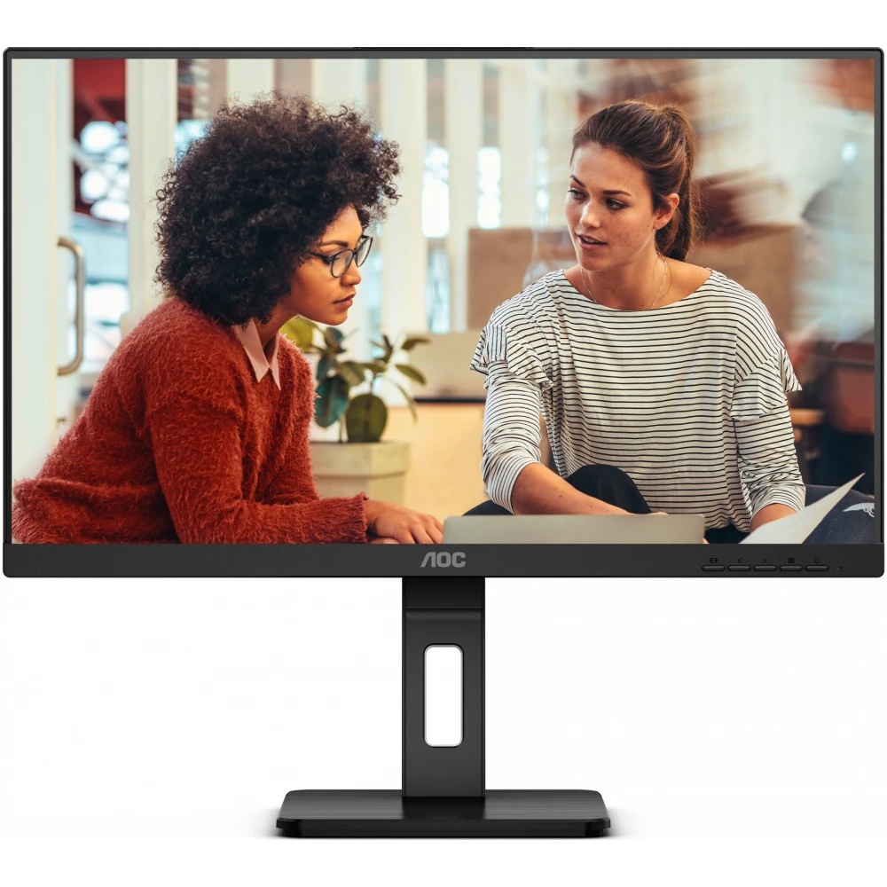 Монитор 24" AOC 24E3QAF, IPS 1920x1080, 75 Гц, 4 мс, 16:9, 300 кд/м², 1xHDMI, 1xDP, 1xVGA, 2xUSB-A 3