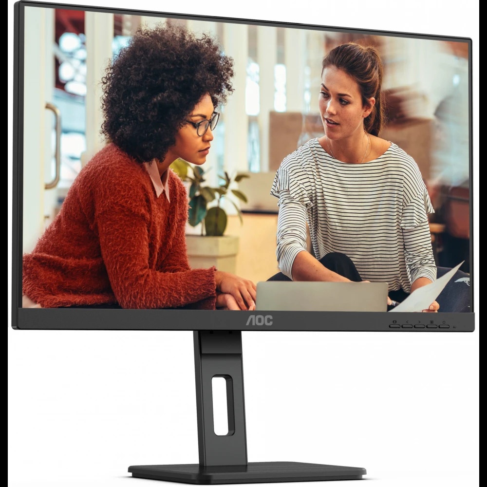 Монитор 24" AOC 24E3QAF, IPS 1920x1080, 75 Гц, 4 мс, 16:9, 300 кд/м², 1xHDMI, 1xDP, 1xVGA, 2xUSB-A 3