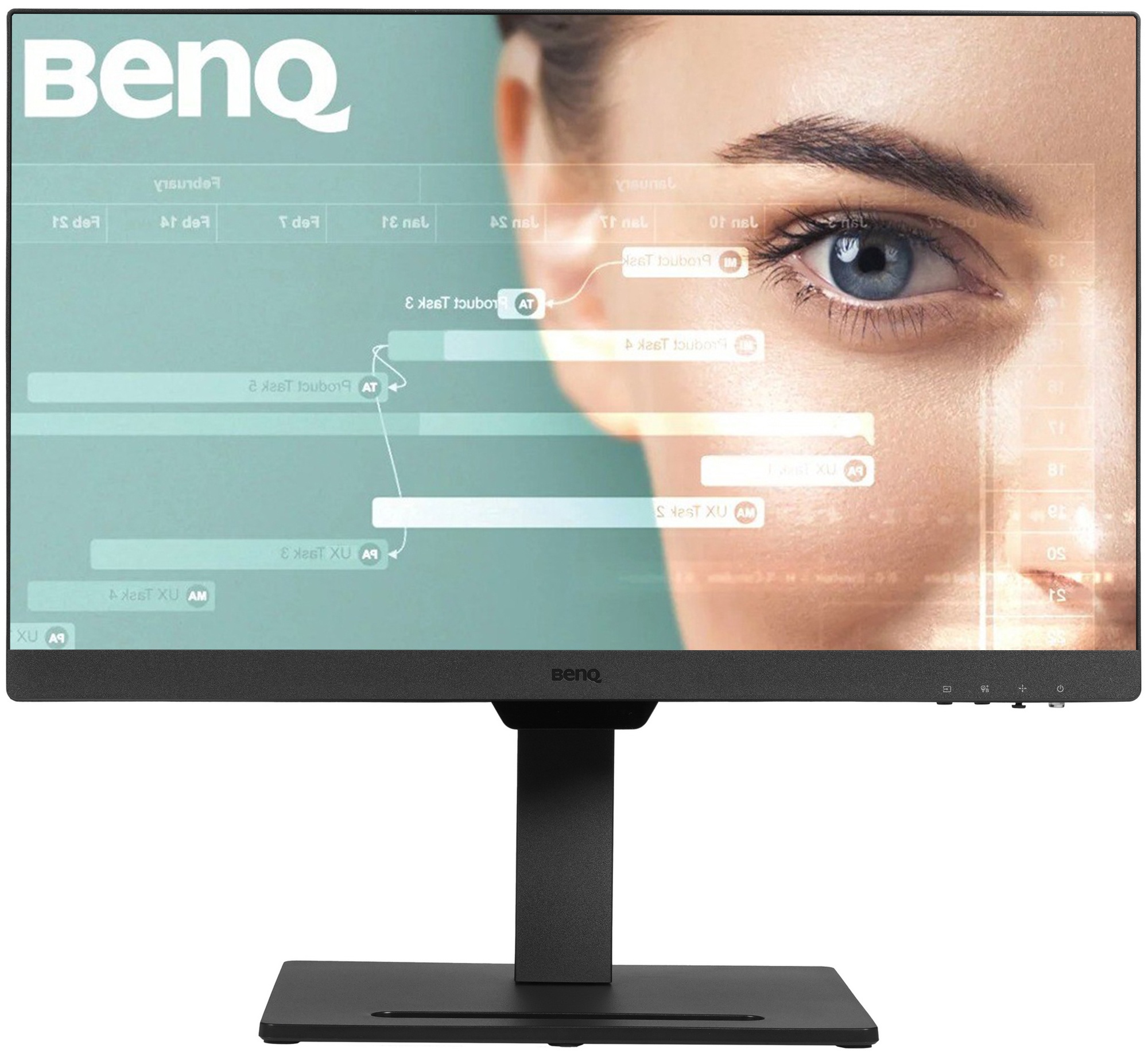 Монитор 23.8" BenQ GW2490T IPS 1920x1080, 100 Гц, 5 мс, 16:9, 250 кд/м2, 2xHDMI, 1xDP, 1x3.5 мм, чер