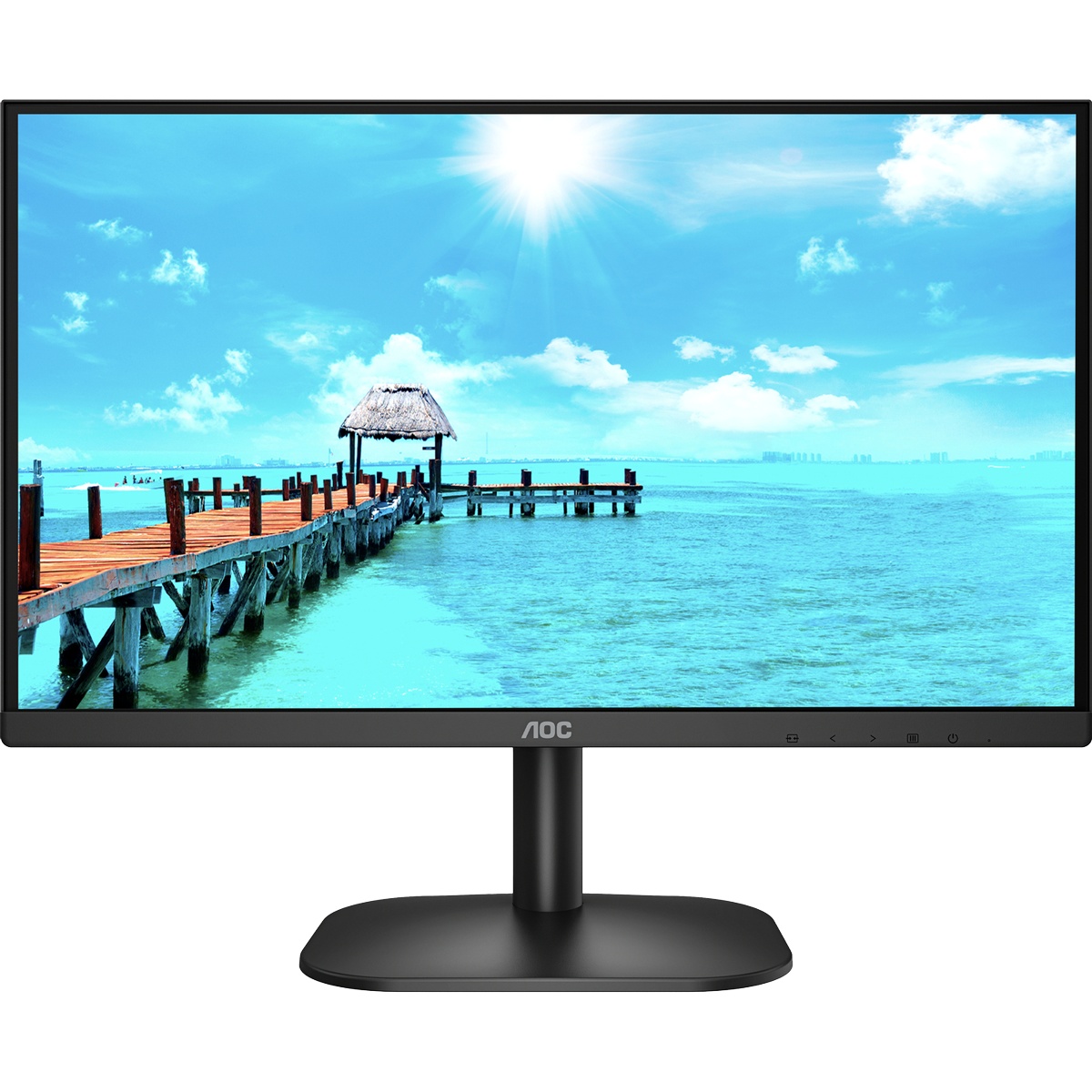 Монитор 21.5" AOC 22B2H/EU VA 1920x1080, 75 Гц, 4 мс, 16:9, 250 кд/м², 1xHDMI, 1xVGA, черный