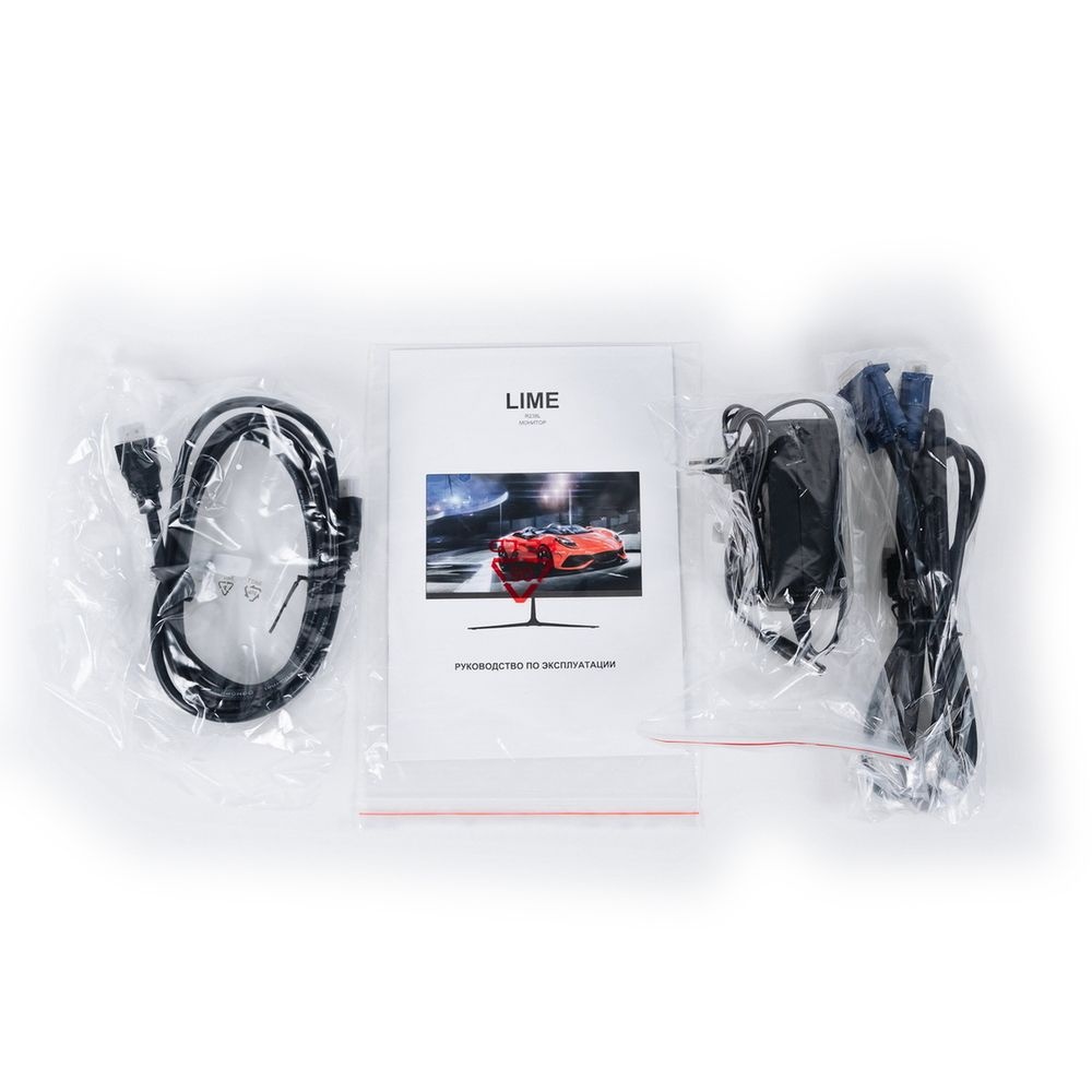 Монитор 23.8" Lime R238L IPS 1920x1080, 75 Гц, 5 мс, 16:9, 250 кд/м², 1xHDMI, 1xDP, черный