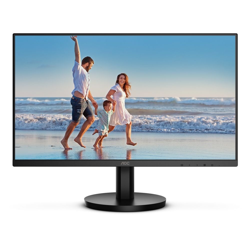 Монитор 23.8" AOC 24B3HMA2 VA 1920x1080, 100 Гц, 4 мс, 16:9, 250 кд/м2, 1xHDMI, 1xVGA, 1x3.5 мм, чер