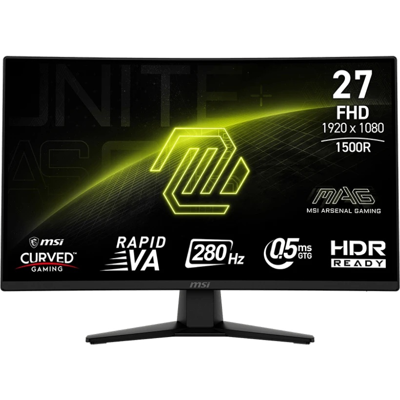 Монитор 27" MSI MAG 274CXF VA 1920x1080, 280 Гц, 0.5 мс, 16:9, 300 кд/м2, 2хHDMI, 1хDP, 1хUSB-C, вых