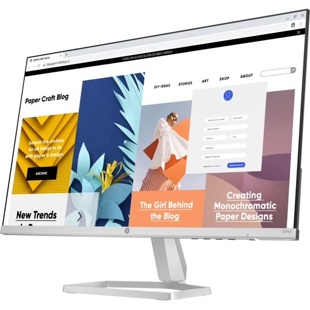 Монитор HP 23.8" Series 5 524sf черный IPS LED 16:9 HDMI матовая 300cd 178гр/178гр 1920x1080 100Hz V