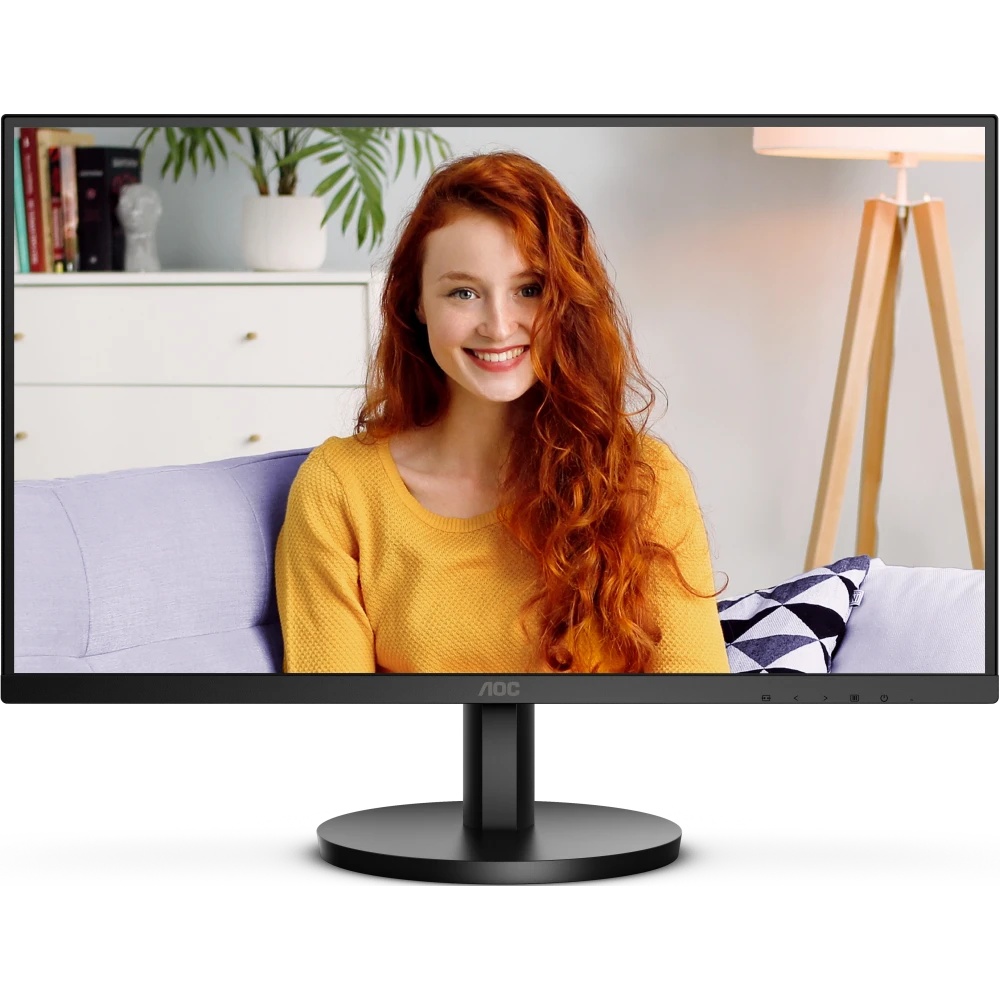 Монитор 27" AOC 27B3HMA2 VA 1920x1080, 100 Гц, 4 мс, 16:9, 250 кд/м2, 1xHDMI, 1x3.5 мм, черный