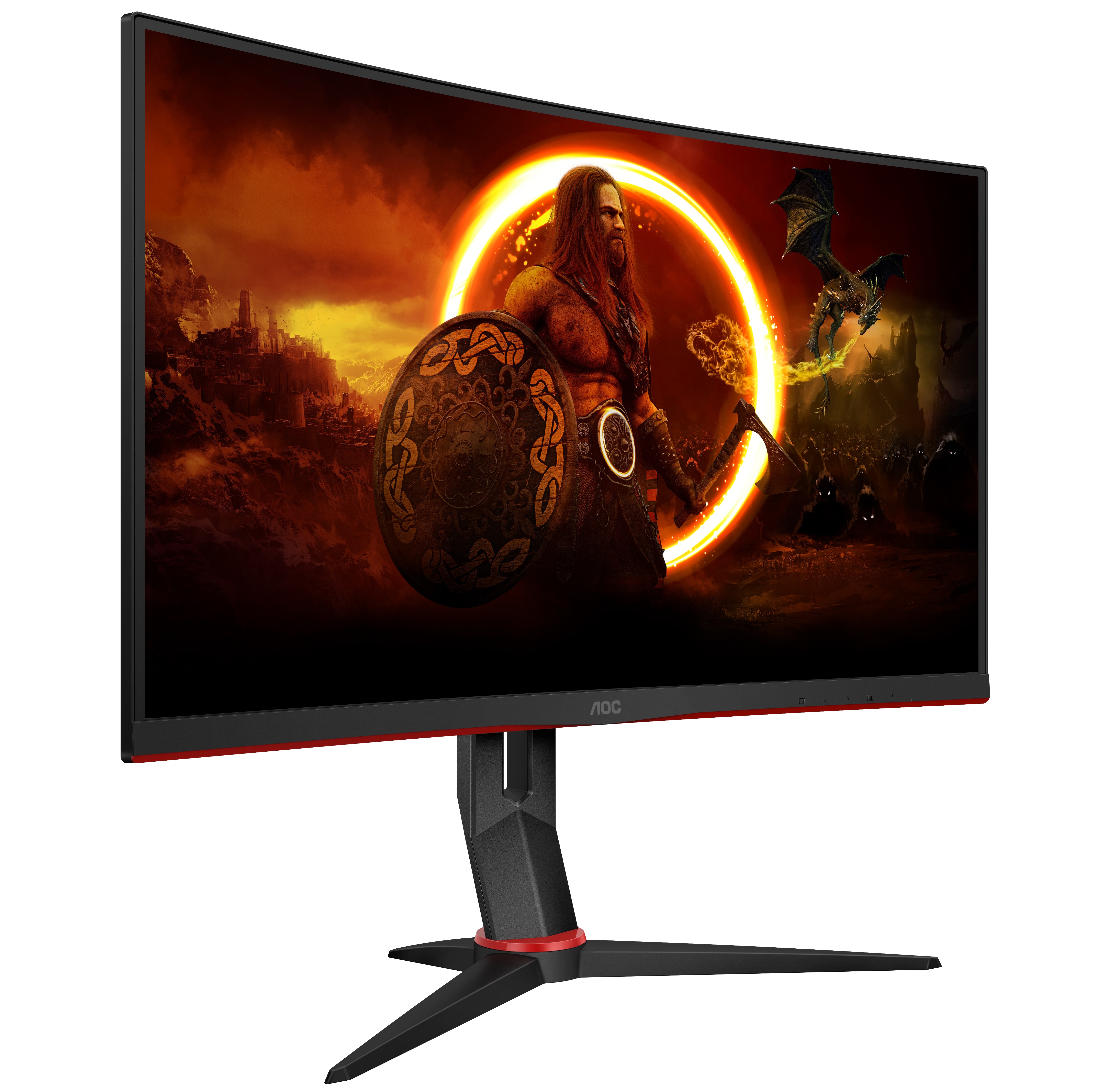 Монитор 27" AOC C27G2Z3/BK Fast VA 1920x1080, 280 Гц, 1 мс, 16:9, 300 кд/м2, 2xHDMI, 1xDP, изогнутый