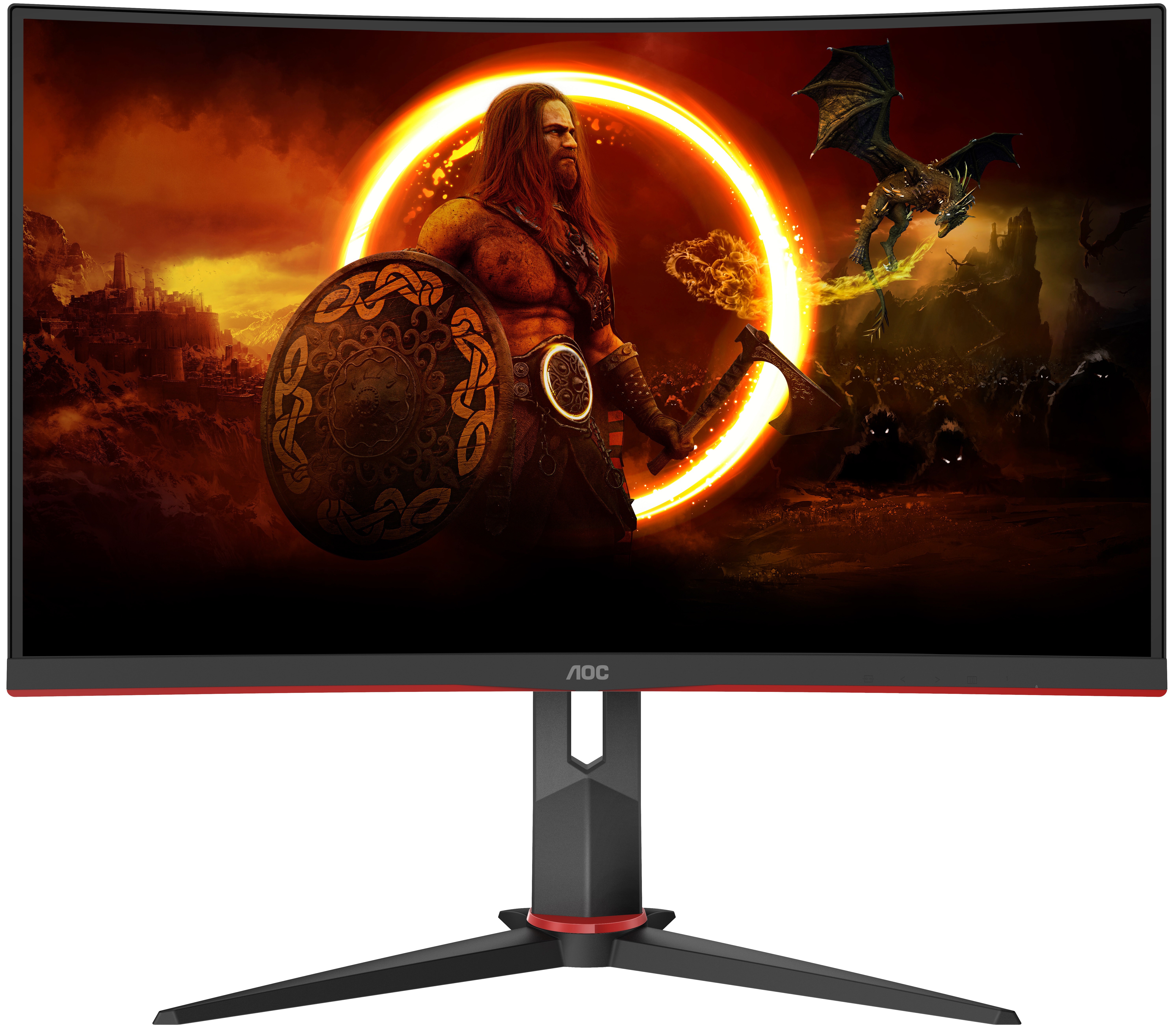 Монитор 27" AOC C27G2Z3/BK Fast VA 1920x1080, 280 Гц, 1 мс, 16:9, 300 кд/м2, 2xHDMI, 1xDP, изогнутый