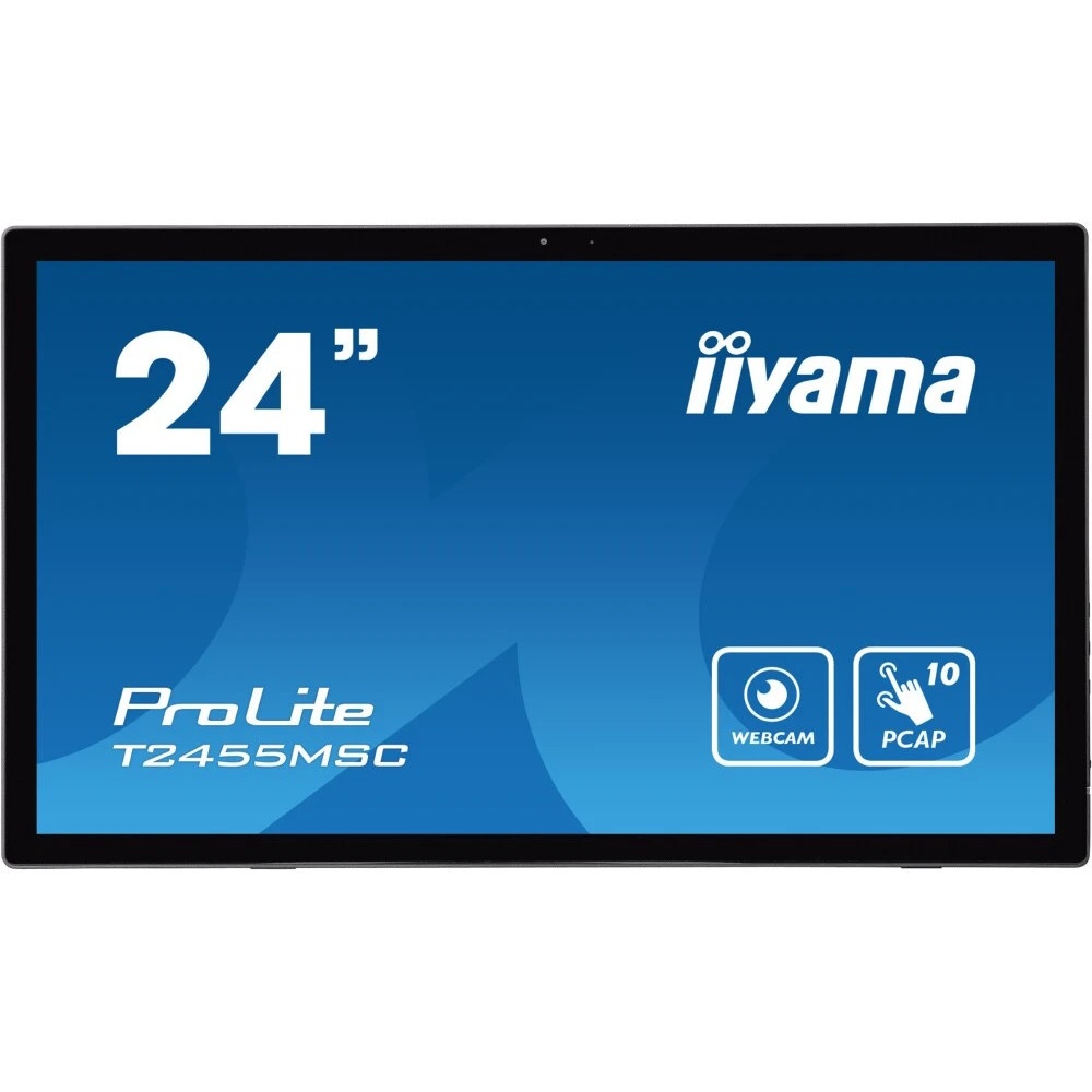 Монитор 23.8" Iiyama ProLite T2455MSC-B1 IPS 1920x1080, 60 Гц, 5 мс, 16:9, 400 кд/м2, 1хHDMI, 1хDP,