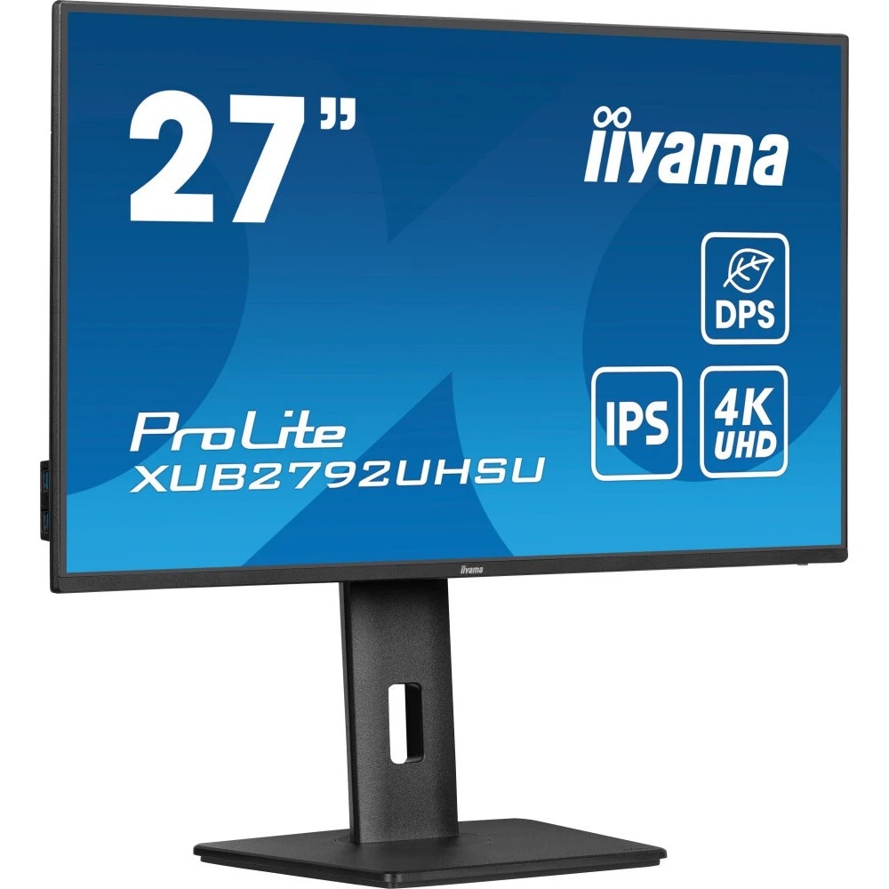 Монитор 27" iiyama ProLite XUB2792UHSU-B6 IPS 3840x2160, 60 Гц, 4 мс, 16:9, 350 кд/м², 1xHDMI, 1xDP,