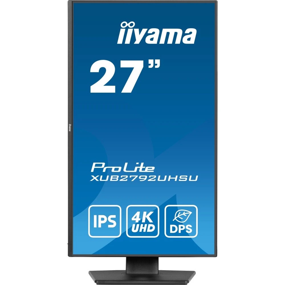 Монитор 27" iiyama ProLite XUB2792UHSU-B6 IPS 3840x2160, 60 Гц, 4 мс, 16:9, 350 кд/м², 1xHDMI, 1xDP,