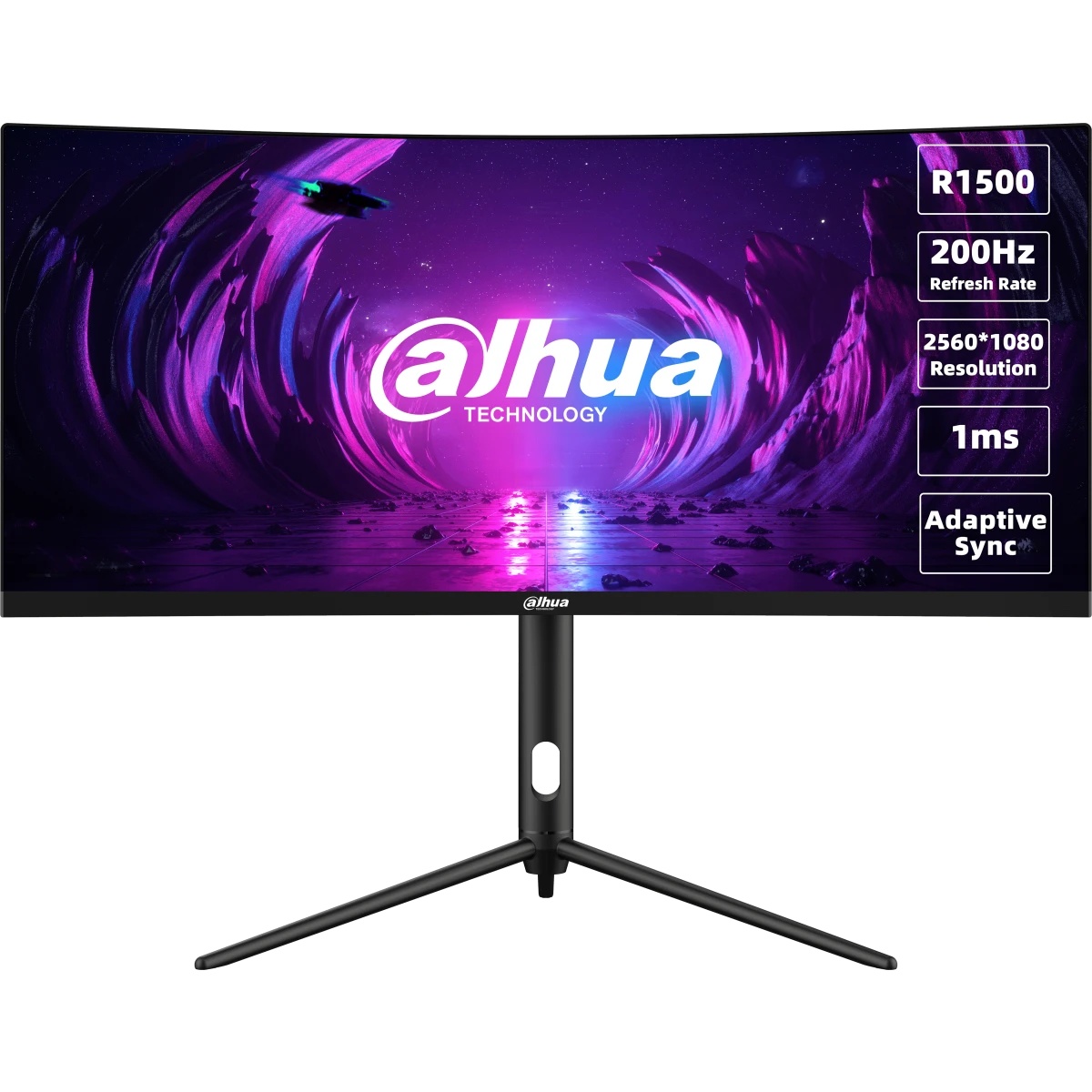 Монитор 30" Dahua LM30-E330CA VA 2560x1080, 200 Гц, 1 мс, 21:9, 250 кд/м², 2xHDMI 2.0, 2xDP, изогнут