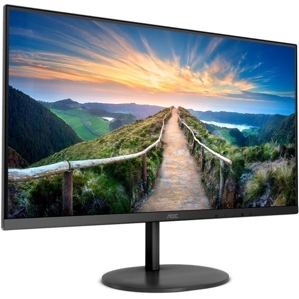 Монитор 27" AOC Q27V4EA IPS 2560x1440, 75 Гц, 4 мс, 16:9, 250 кд/м2, 1xHDMI, 1хDP, черный