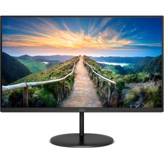 Монитор 27" AOC Q27V4EA IPS 2560x1440, 75 Гц, 4 мс, 16:9, 250 кд/м2, 1xHDMI, 1хDP, черный