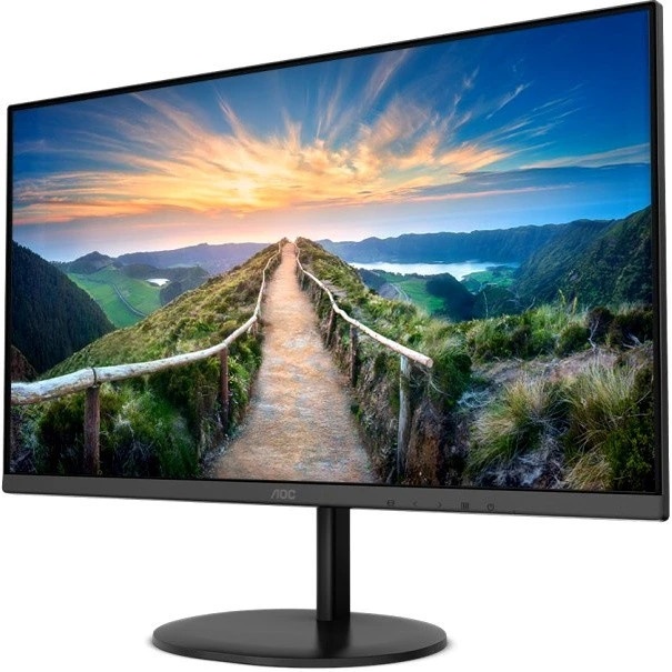Монитор 27" AOC Q27V4EA IPS 2560x1440, 75 Гц, 4 мс, 16:9, 250 кд/м2, 1xHDMI, 1хDP, черный