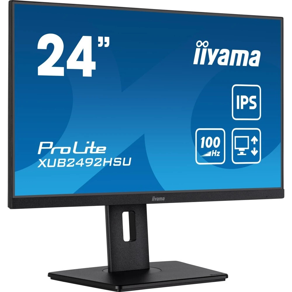 Монитор 23.8" Iiyama ProLite XUB2492HSU-B6 черный IPS LED 0.4ms 16:9 HDMI M/M матовая HAS Piv 250cd