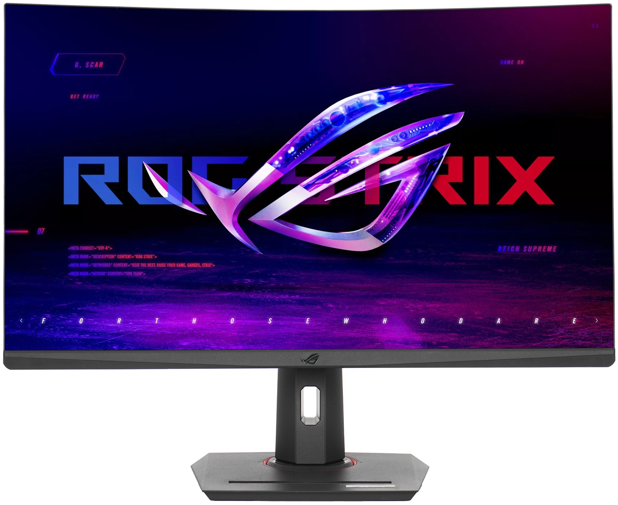 Монитор 31.5" ASUS ROG Strix XG32WCS черный VA 2560x1440, 180 Гц, 1 мс, 16:9, 400 кд/м2, 1xHDMI, 1xD