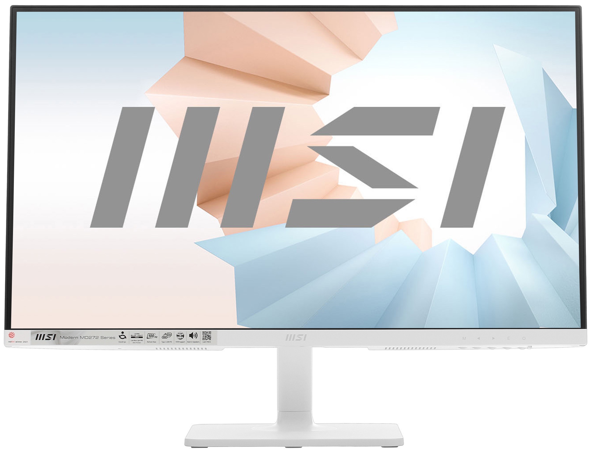 Монитор 27" MSI Modern MD272XPW IPS 1920x1080, 100 Гц, 4 мс, 16:9, 300 кд/м2, 1xHDMI, 1xDP, 1xUSB-C,