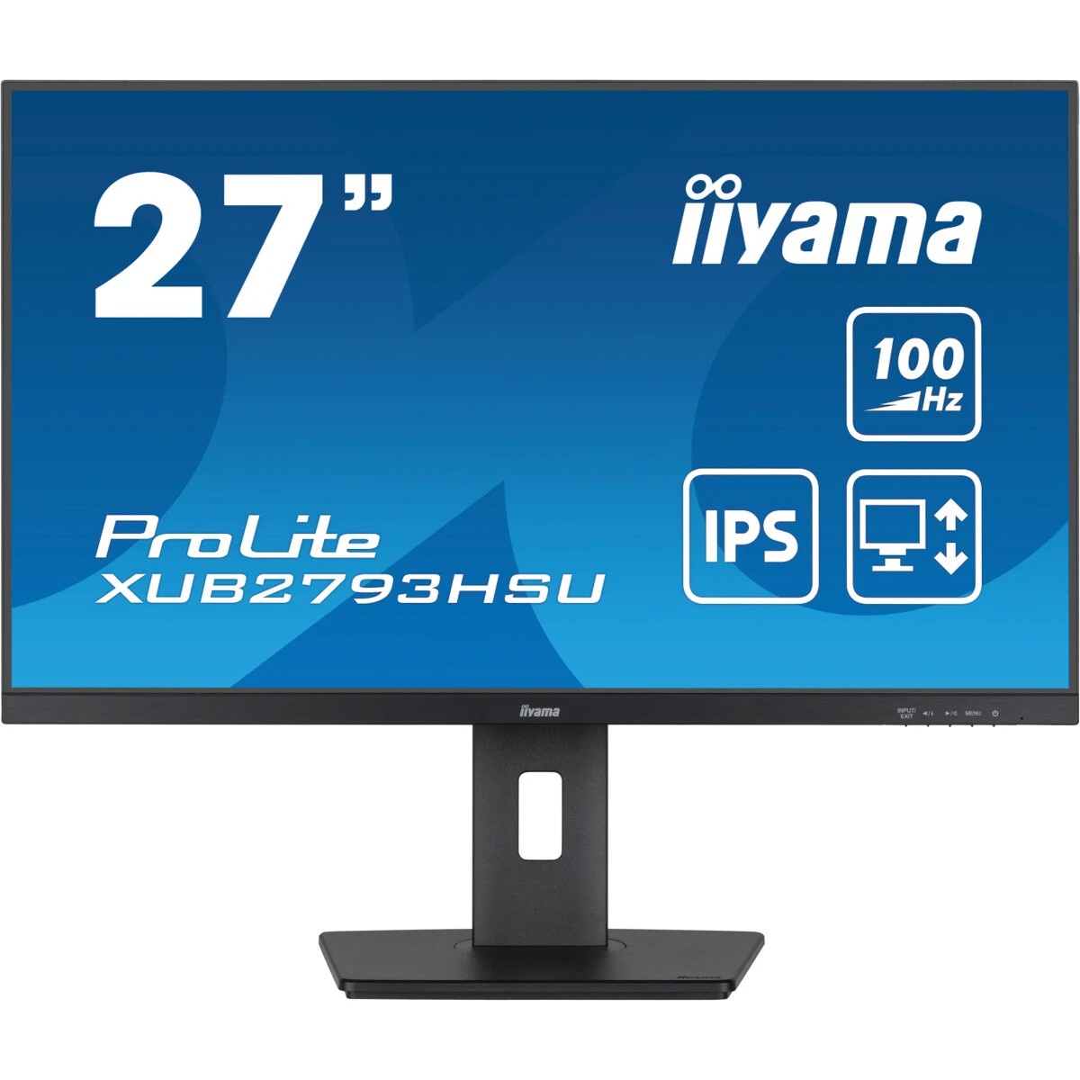 Монитор Iiyama 27" ProLite XUB2793HSU-B7 черный IPS LED 1ms 16:9 HDMI M/M матовая HAS Piv 1300:1 300