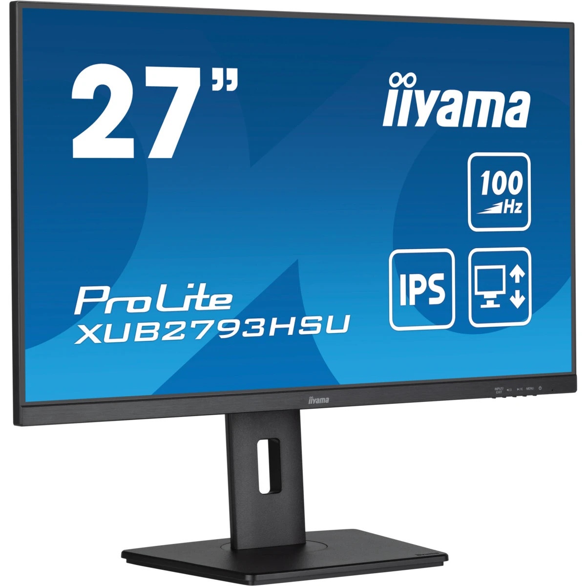 Монитор Iiyama 27" ProLite XUB2793HSU-B7 черный IPS LED 1ms 16:9 HDMI M/M матовая HAS Piv 1300:1 300