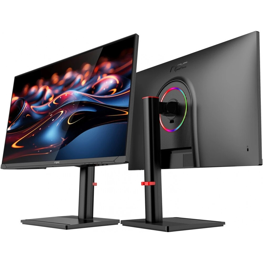 Монитор 27" NPC MD2707-K IPS 1920x1080, 240 Гц, 1 мс, 16:9, 250 кд/м², 2xHDMI, 1хDP, черный/красный