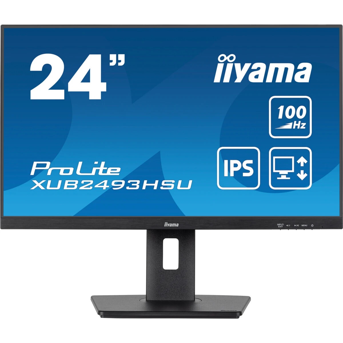 Монитор Iiyama 23.8" ProLite XUB2493HSU-B7 черный IPS LED 1ms 16:9 HDMI M/M матовая HAS Piv 1300:1 3