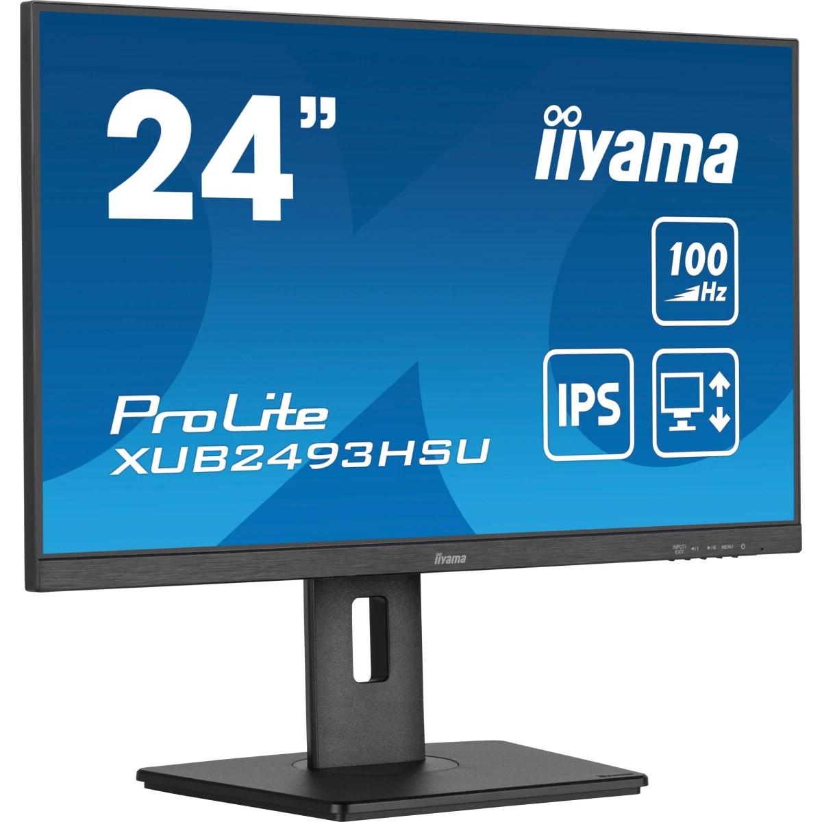Монитор Iiyama 23.8" ProLite XUB2493HSU-B7 черный IPS LED 1ms 16:9 HDMI M/M матовая HAS Piv 1300:1 3