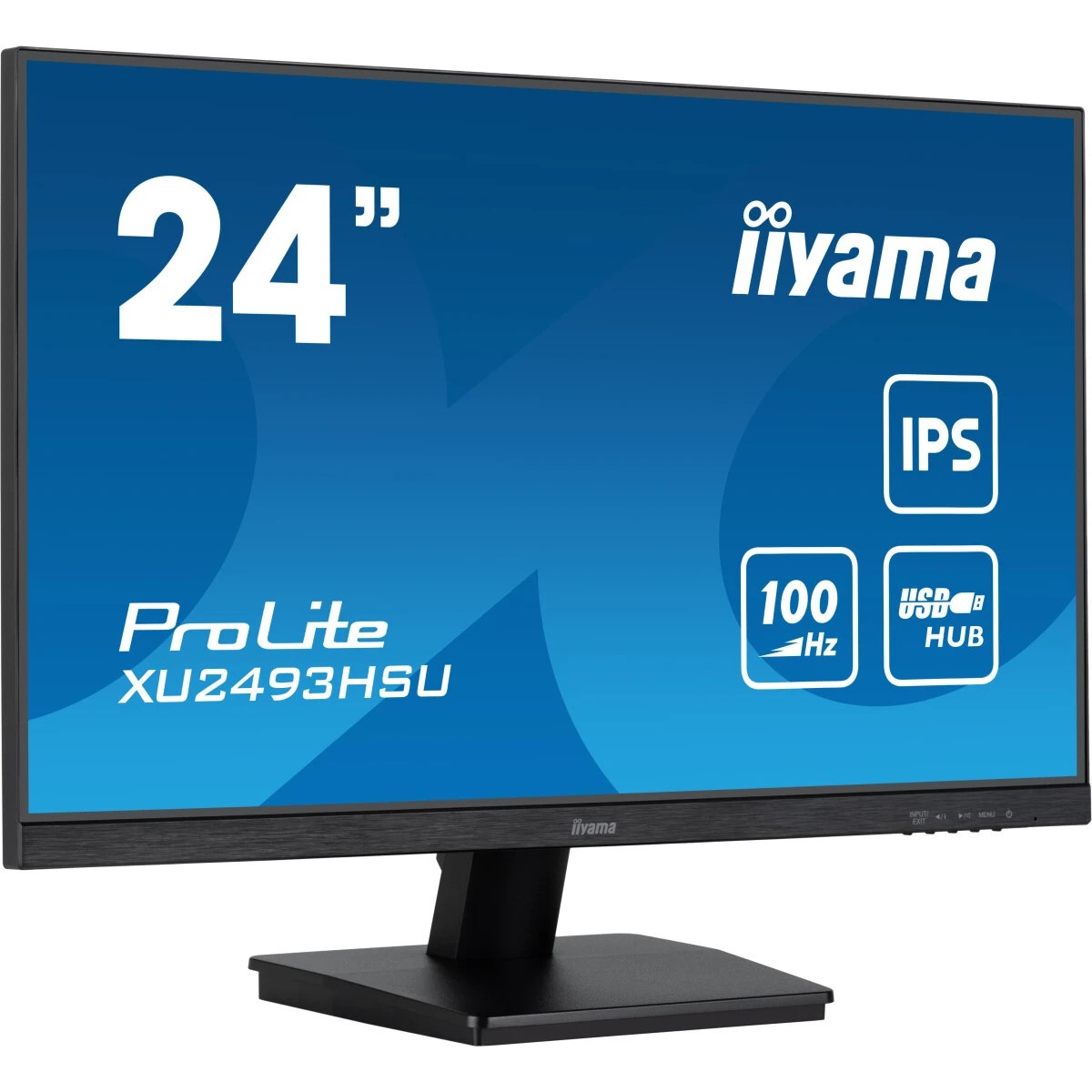 Монитор Iiyama 23.8" ProLite XU2493HSU-B7 черный IPS LED 1ms 16:9 HDMI M/M матовая 1300:1 300cd 178г
