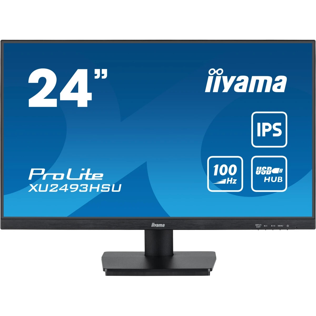 Монитор Iiyama 23.8" ProLite XU2493HSU-B7 черный IPS LED 1ms 16:9 HDMI M/M матовая 1300:1 300cd 178г