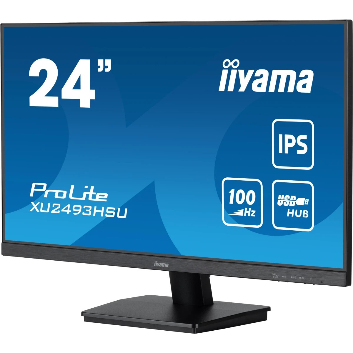 Монитор Iiyama 23.8" ProLite XU2493HSU-B7 черный IPS LED 1ms 16:9 HDMI M/M матовая 1300:1 300cd 178г