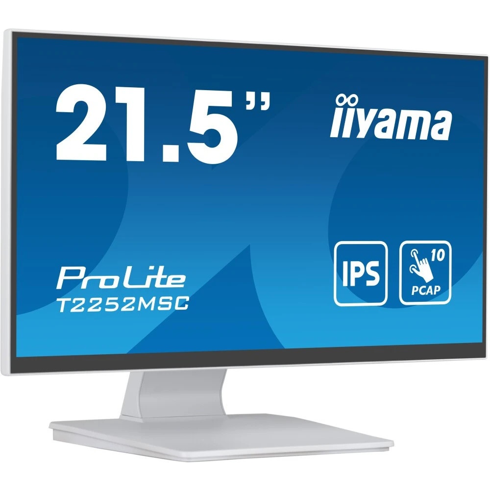 Монитор Iiyama ProLite T2252MSC-W2, белый, 21.5" IPS LED 5ms 16:9 HDMI M/M матовая 250cd 178гр/178гр