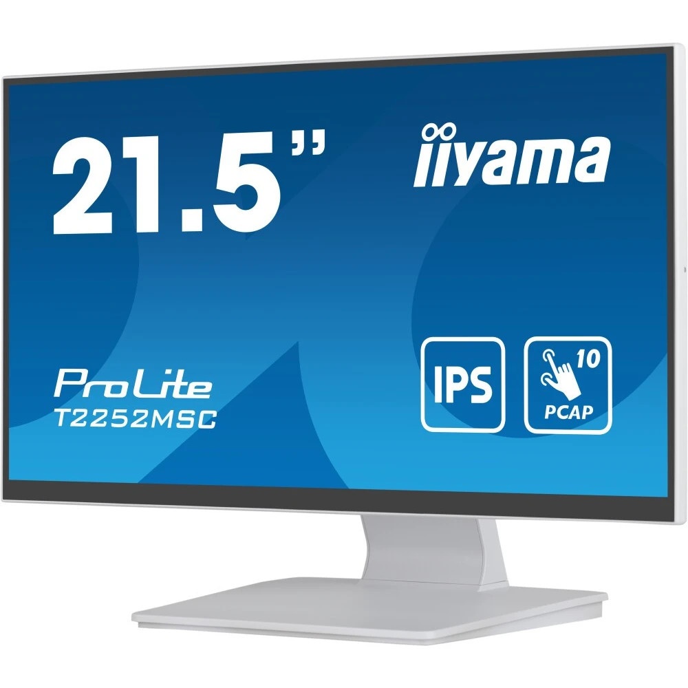 Монитор Iiyama ProLite T2252MSC-W2, белый, 21.5" IPS LED 5ms 16:9 HDMI M/M матовая 250cd 178гр/178гр
