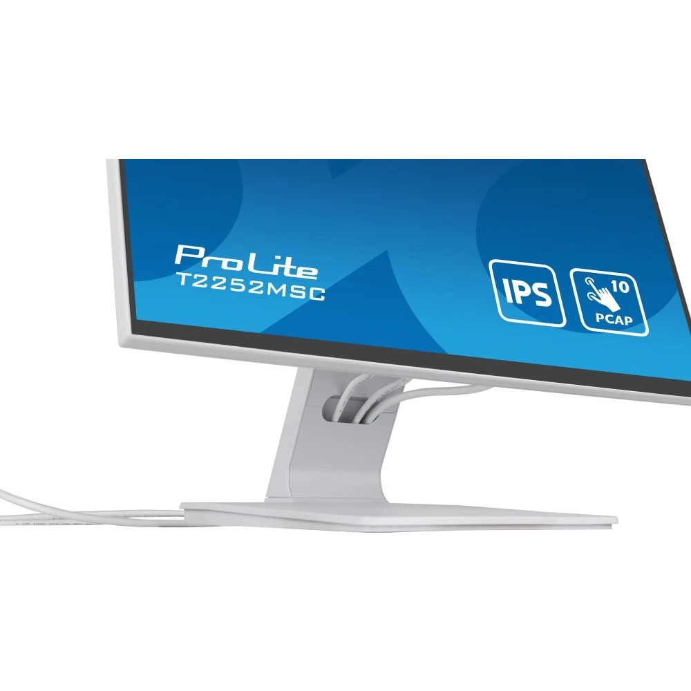 Монитор Iiyama ProLite T2252MSC-W2, белый, 21.5" IPS LED 5ms 16:9 HDMI M/M матовая 250cd 178гр/178гр
