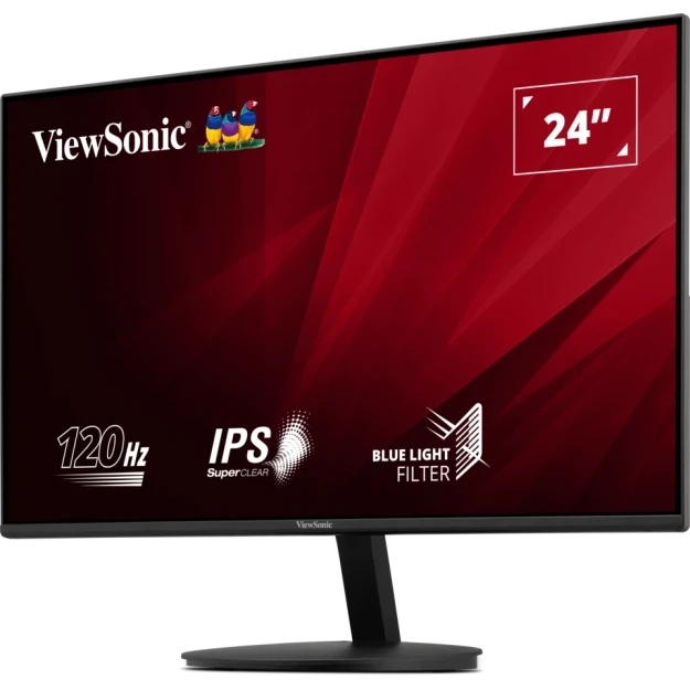 Монитор ViewSonic 23.8" VA24E1-H черный IPS LED 5ms 16:9 HDMI матовая 1500:1 250cd 178гр/178гр 1920x