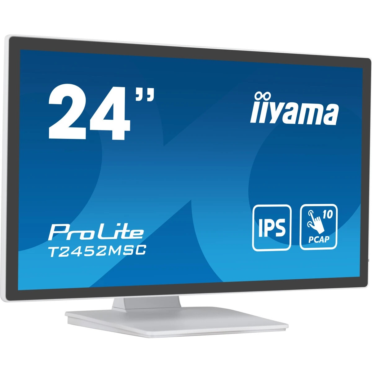 Монитор Iiyama 23.8" ProLite T2452MSC-W1 белый IPS LED 14ms 16:9 HDMI M/M матовая 1000:1 400cd 178гр