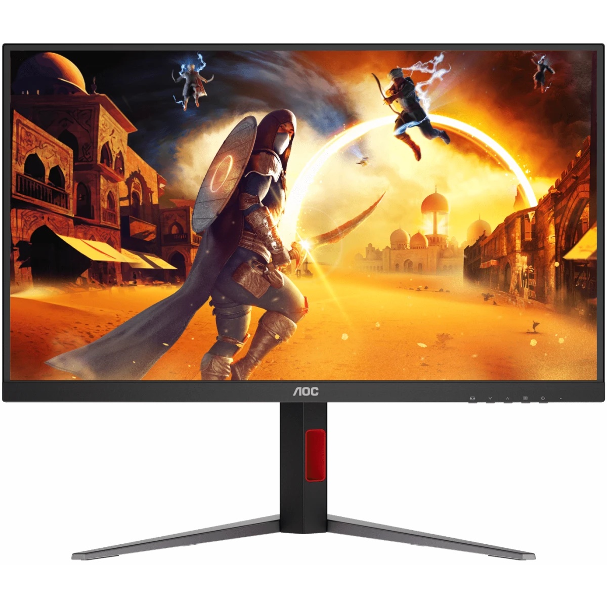 Монитор 27" AOC Q27G4S Black-Red (IPS, 2560x1440, 300Hz, 0.3 ms, 178°/178°, 450 cd/m, 1500:1, +2xHDM