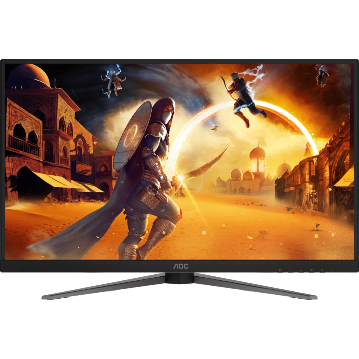 Монитор 27" AOC Q27G4S Black-Red (IPS, 2560x1440, 300Hz, 0.3 ms, 178°/178°, 450 cd/m, 1500:1, +2xHDM
