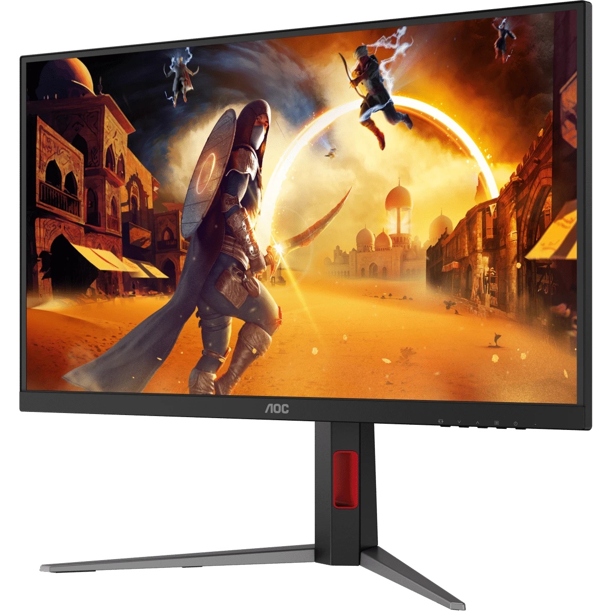 Монитор 27" AOC Q27G4S Black-Red (IPS, 2560x1440, 300Hz, 0.3 ms, 178°/178°, 450 cd/m, 1500:1, +2xHDM
