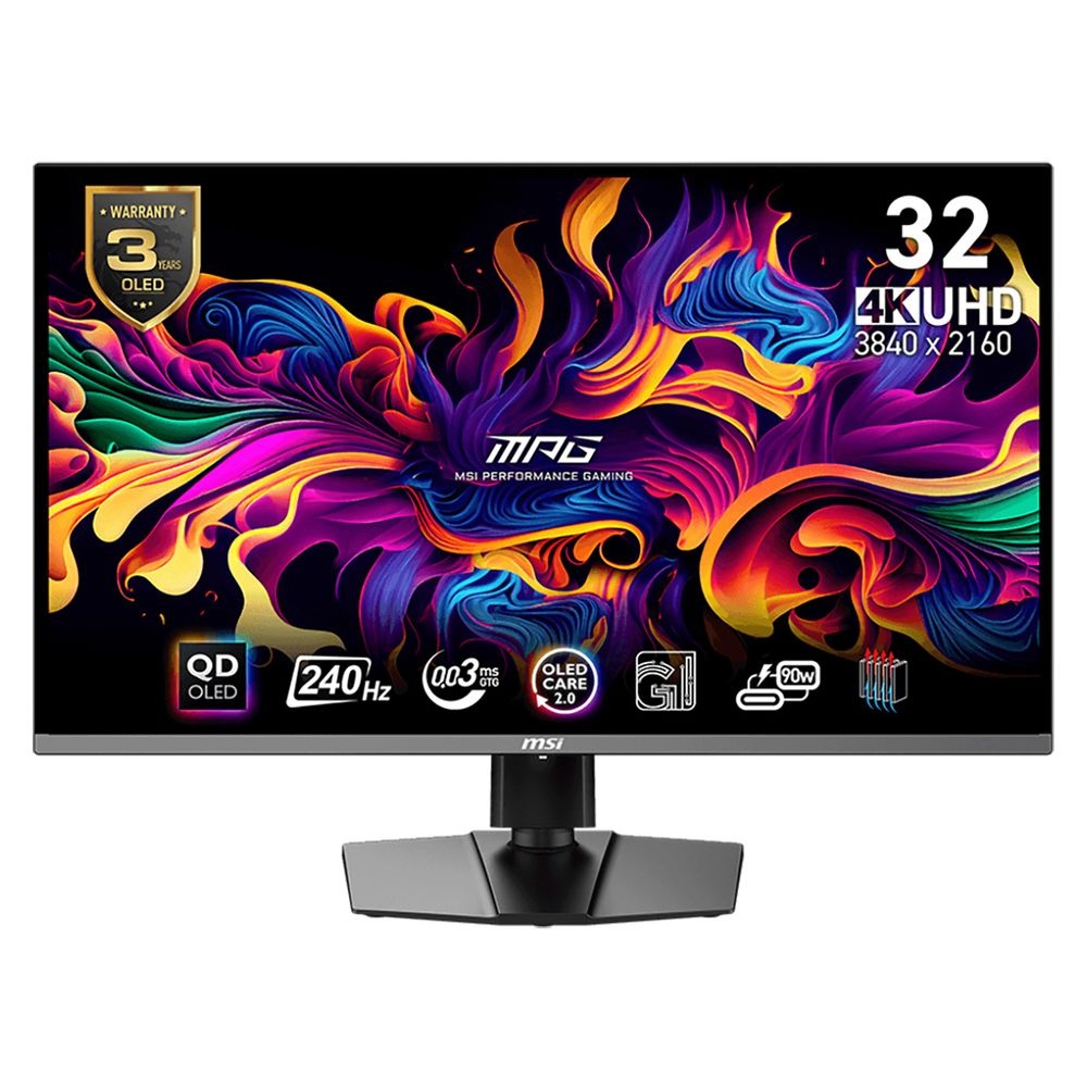 Монитор 31.5" MSI MPG 321URX QD OLED 3840x2160, 240 Гц, 0.03 мс, 16:9, 250 кд/м2, 2xHDMI, 1xDP, 1xUS