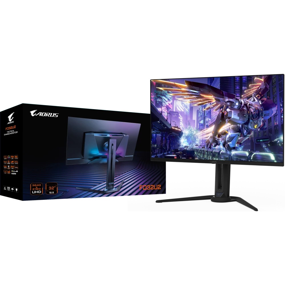 Монитор 31.5" Gigabyte Aorus FO32U2 QD OLED 3840x2160, 240 Гц, 0.03 мс, 16:9, 250 кд/м², 2xHDMI, 1xD
