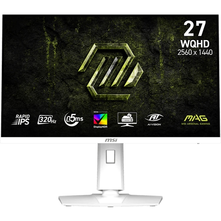 Монитор 27" MSI MAG 274QRFW X32 IPS 2560x1440, 320 Гц, 0.5 мс, 16:9, 300 кд/м², HDMI 2.1, DP, USB-C,