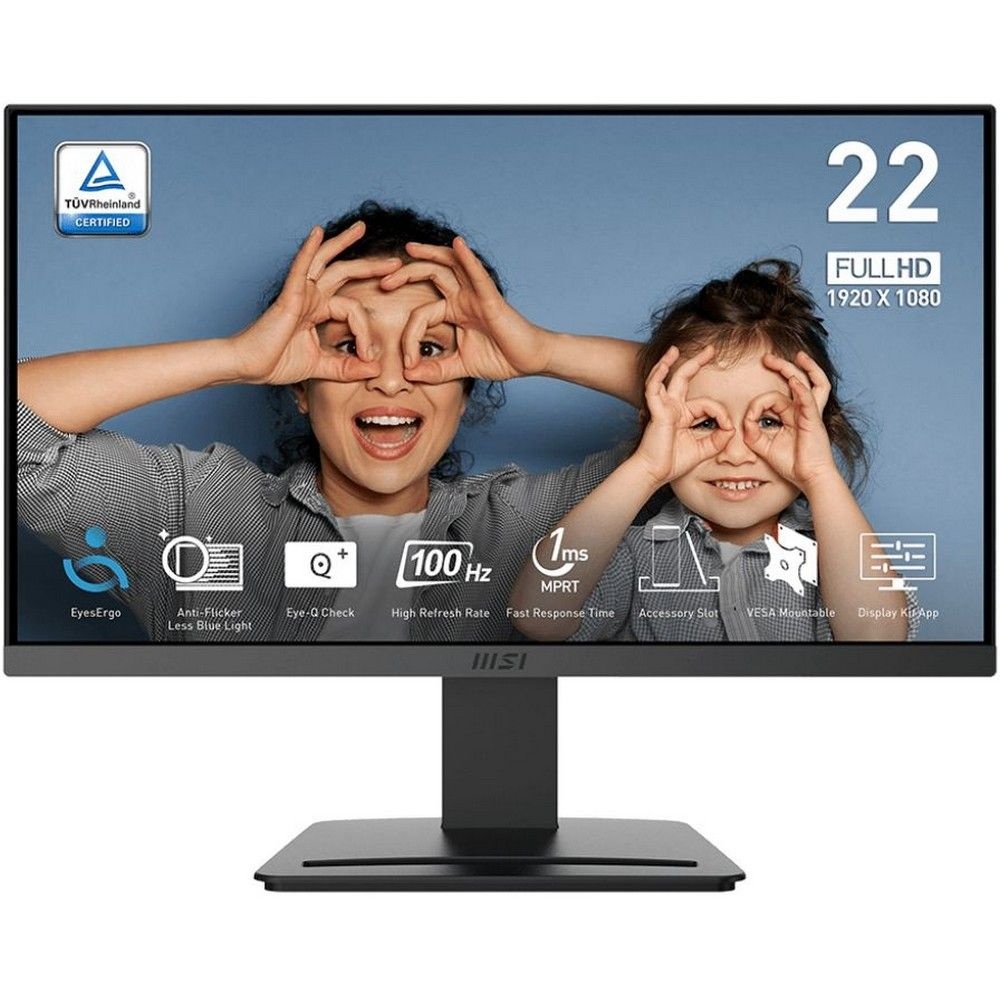 Монитор 21.45" MSI Pro MP223 E2 VA 1920x1080, 100 Гц, 4 мс, 16:9, 250 кд/м², HDMI 1.4b, DP, 3.5 Jack