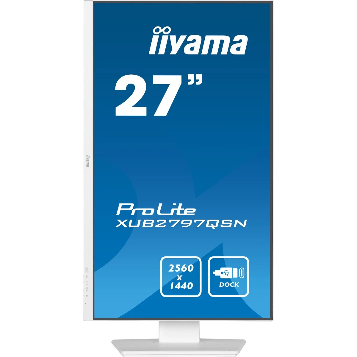 Монитор 27" Iiyama ProLite XUB2797QSN-W2 IPS 2560x1440, 100 Гц, 1 мс, 16:9, 300 кд/м², HDMI 2.0, DP