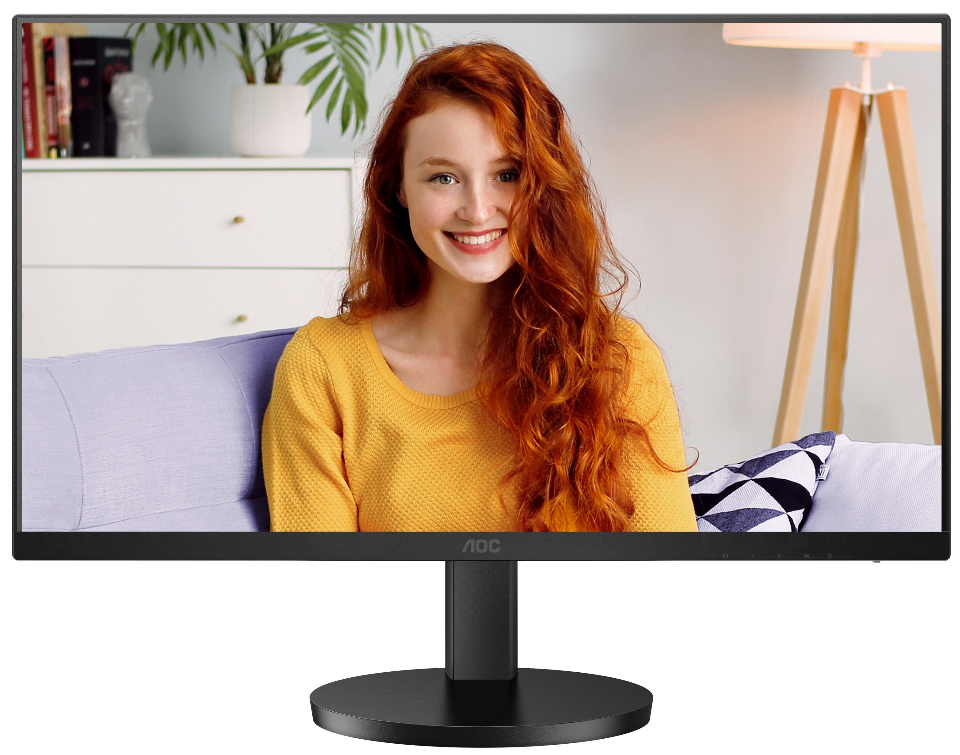 Монитор 27" AOC U27B3AF IPS 3840x2160, 60 Гц, 4 мс, 16:9, 350 кд/м², DP 1.4, HDMI 2.0, 3.5 Jack, Ada
