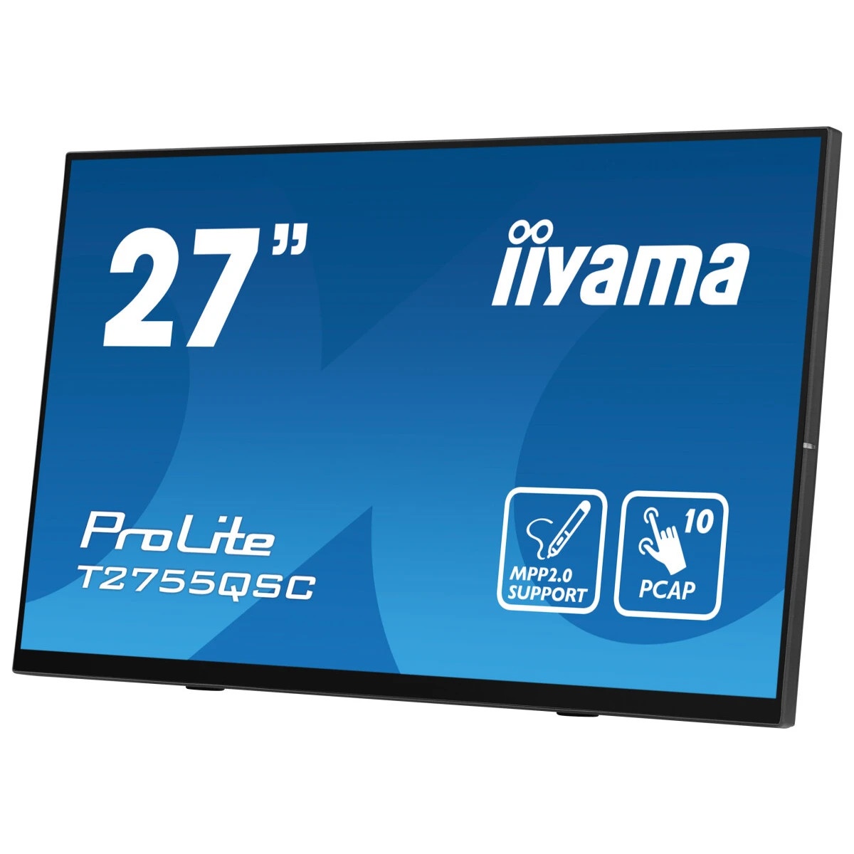Монитор 27" Iiyama ProLite T2755QSC-B1 IPS 2560x1440, 75 Гц, 5 мс, 16:9, 400 кд/м², HDMI, DP, 3.5 Ja