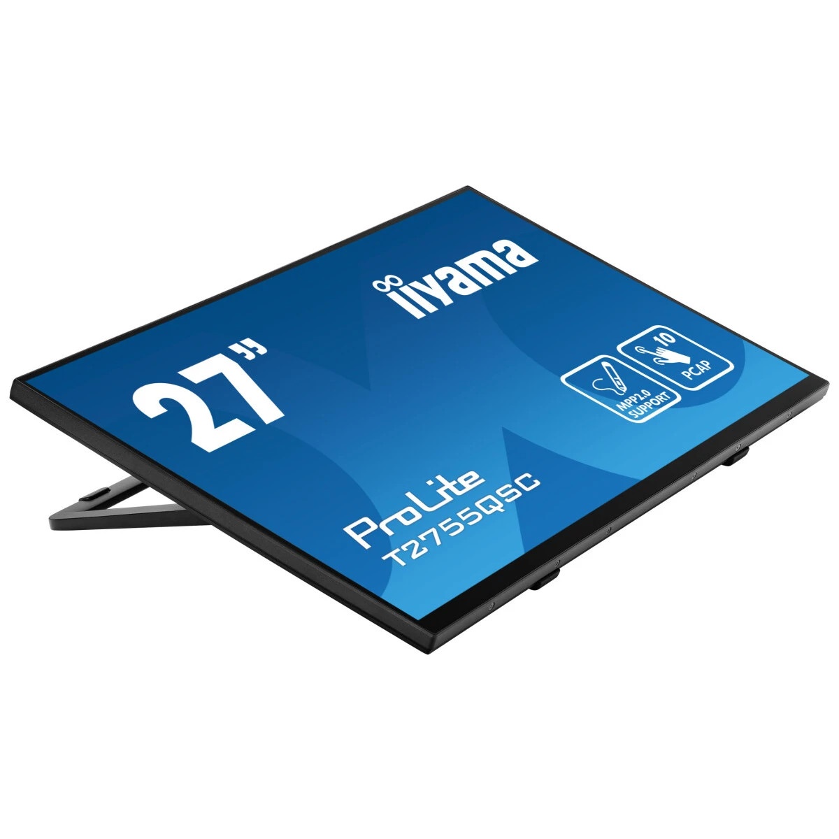 Монитор 27" Iiyama ProLite T2755QSC-B1 IPS 2560x1440, 75 Гц, 5 мс, 16:9, 400 кд/м², HDMI, DP, 3.5 Ja